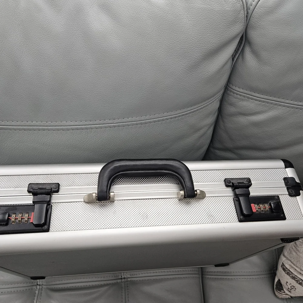 Silver Hard Shell Briefcase